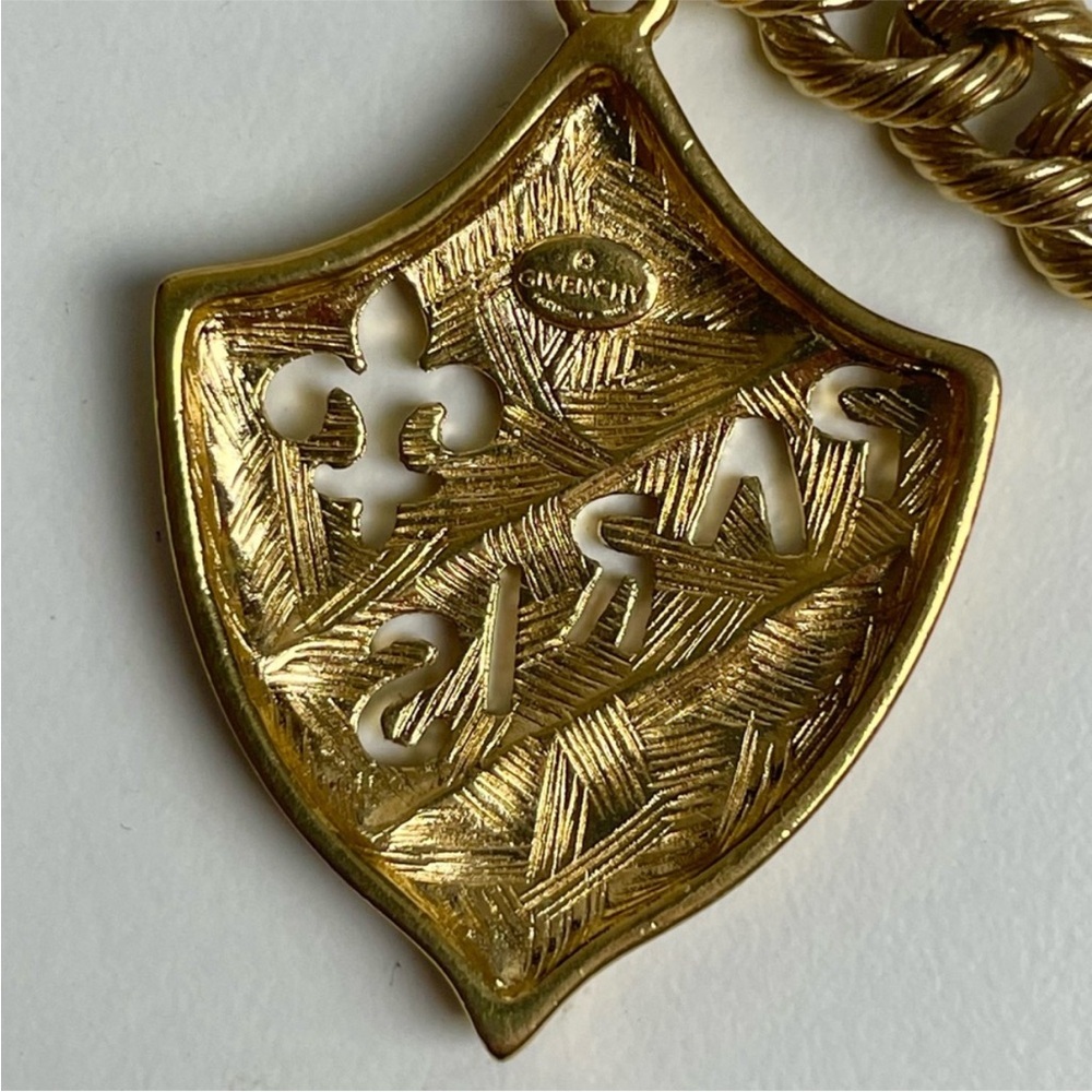 Vintage Givenchy Fleur-de-Lis Necklace - Picture 9 of 13